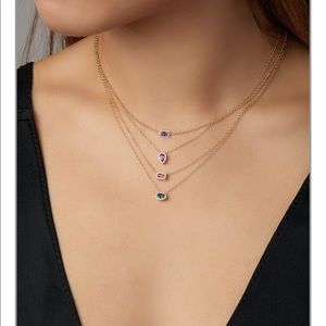 Alison Lou pink sapphire necklace